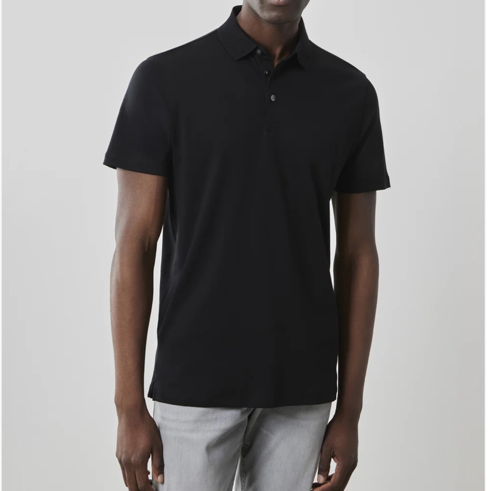 Robert Barakett Black Polo Shirt Classic Design - Picture 3 of 6